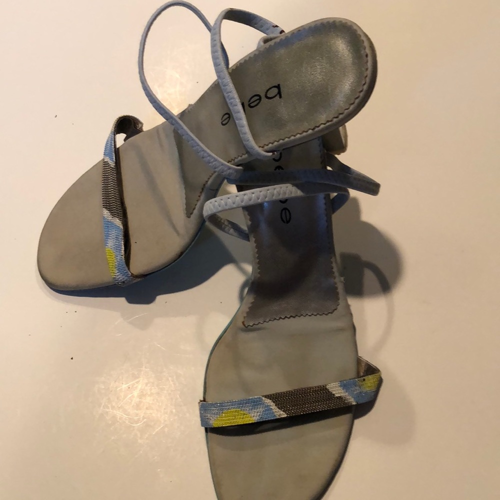 Vintage Bebe Silver Heels